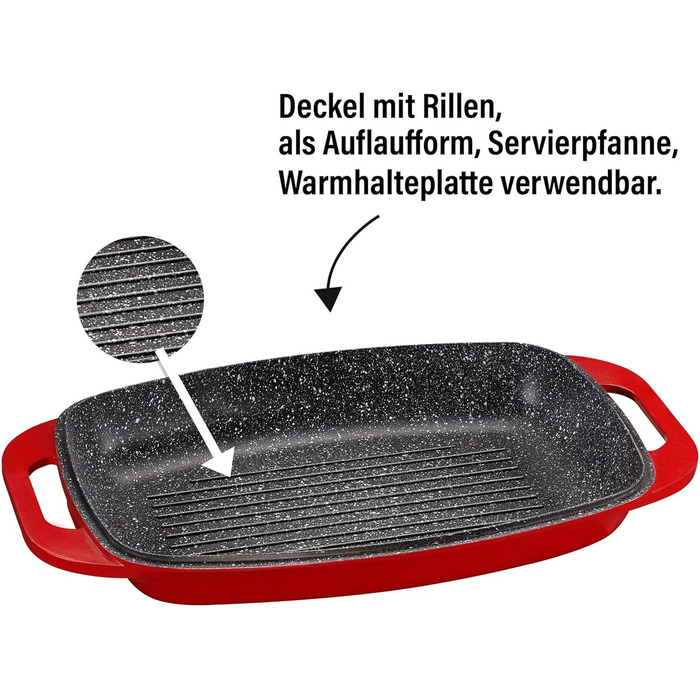 Жаровня с крышкой 43 x 26 см 8,4л STONELINE