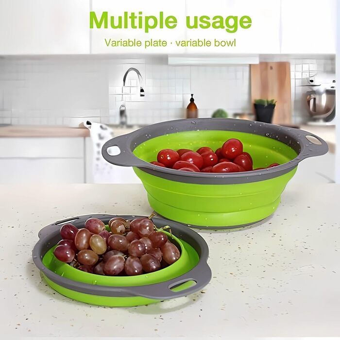 Складаний друшляк 2 шт червоний König Design