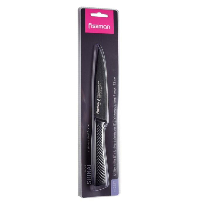 Універсальний ніж Fissman SHINAI graphite 13 см (2487)