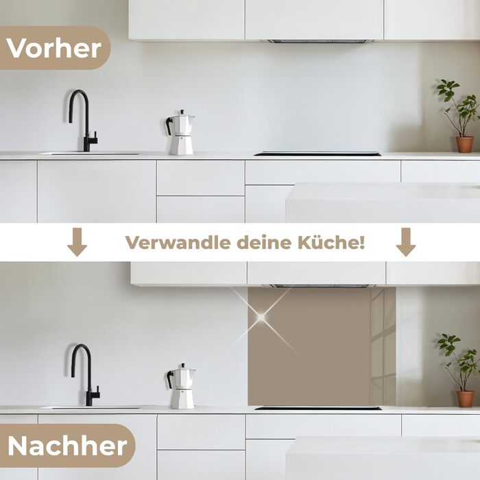 Кухонний фартух 60x250 см, самоклеючий фартух, кухонний фартух, кухонний фасад, самоклеючі кухонні фартухи - Осінь (кольори - Бежевий, 80 x 100 см)