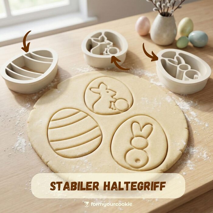 Набір формочок для печива на Великдень 3 шт formyourcookie