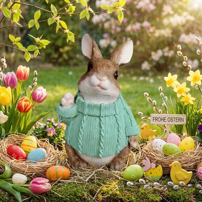 Декоративні фігурки великоднього зайчика colourliving