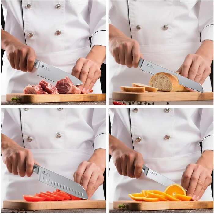 Набір ножів з деревяним блоком 14 предметів imarku