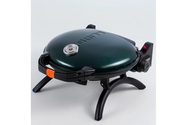 КОМПЛЕКТ Портативний переносний газовий гриль O-GRILL 600T, зелений + шланг в подарунок! Код: 011679