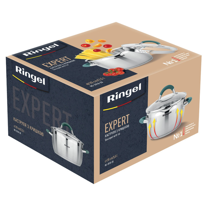Кастрюля RINGEL Expert 20 см 3.5л (6723691)