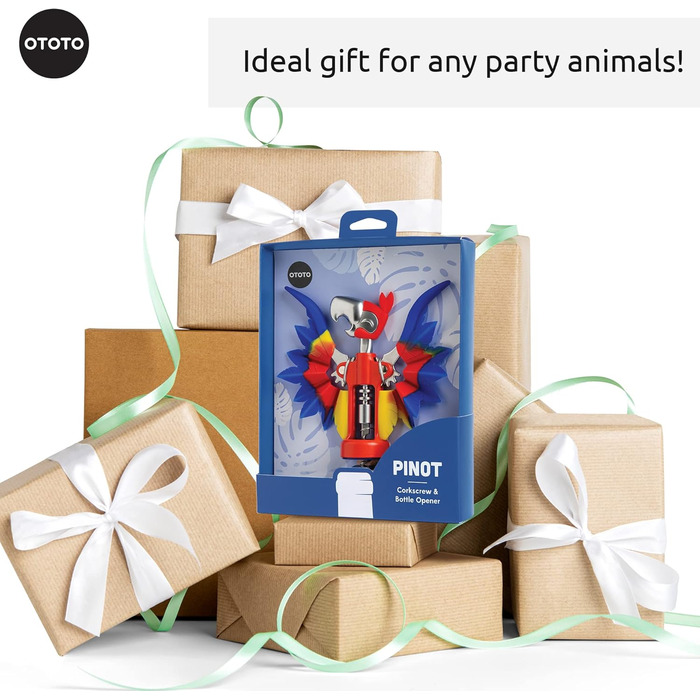 Відкривач для пляшок 2-в-1 Папуга OTOTO