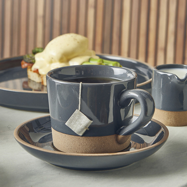 Чашка 340 мл, сіра, Kava Dark Grey Stoneware, GenWare