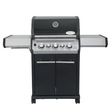 Газовый гриль SANTOS S-318 Black, с боковой и задней горелкой, черный 900273 Код: 010952