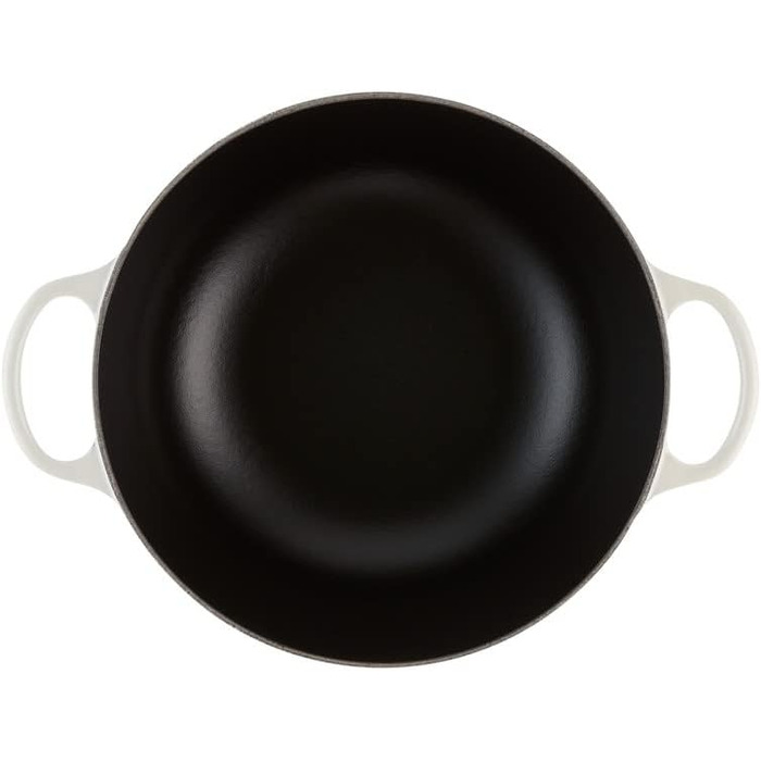 Чавунна каструля Le Creuset Signature La Marmite, 26 см, 4,1 л, колір Meringue (для всіх типів плит, включаючи індукційні)