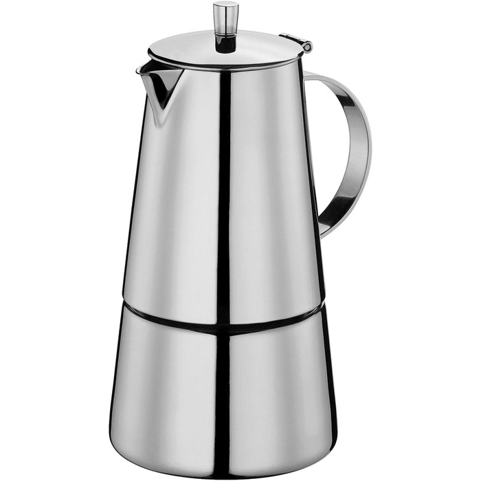 Чилио 202113 Эспрессо-кофеварка Treviso из нержавеющей стали, подходит для индукции (6 чашек)