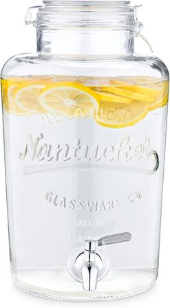 Диспенсер для напитков стеклянный 8 л Navaris