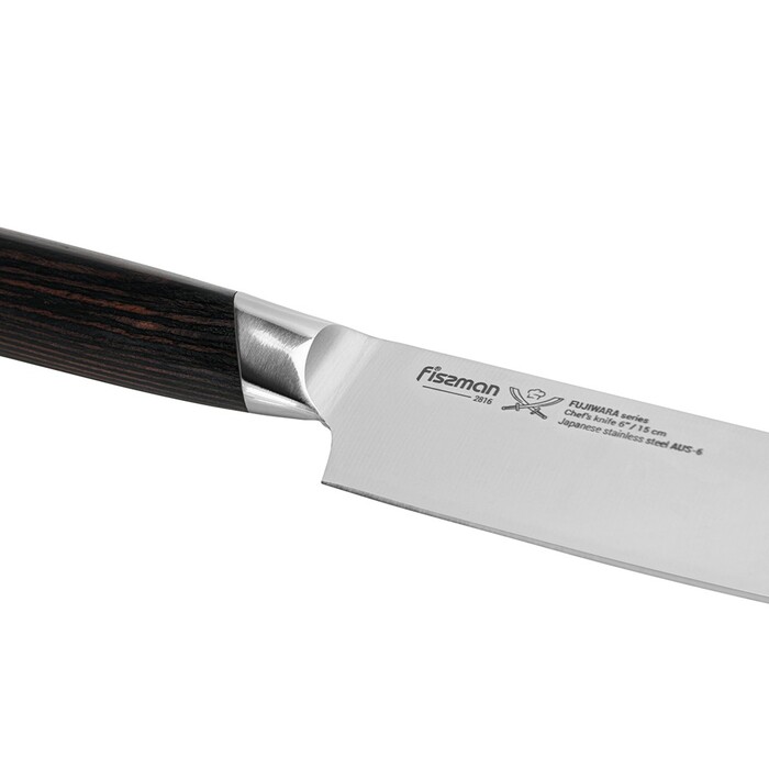Кухарський ніж Fissman FUJIWARA 15 см сталь AUS-6 (2816)