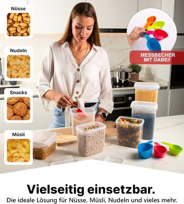 Набор из 24 контейнеров для хранения, прозрачный/белый Deco haus