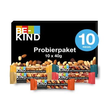 Зразковий пакет BE-KIND, 10 шт. з 5 різними смаками, 10 батончиків по 40 г