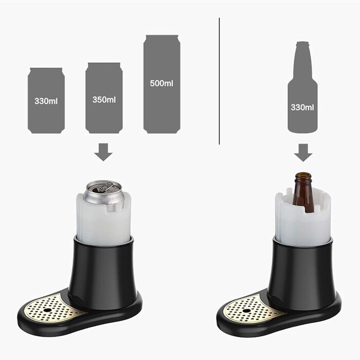 Портативный диспенсер для пива с высокочастотной вибрацией, превращающий банки и бутылки в нежное пенное пиво