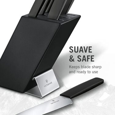 Набір кухонних ножів з дерев'яний блок для зберігання 7 предметів Victorinox