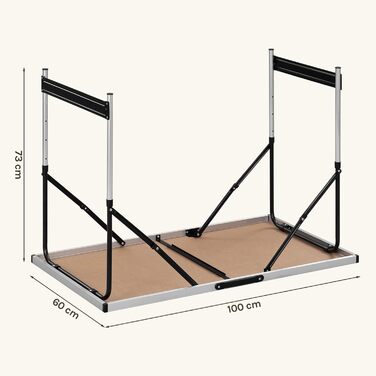 Раскладной стол для пикника 100 х 60 см eSituro
