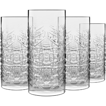 Набор бокалов для хайбола из 4 шт. - обем 480 мл - Высококачественное хрустальное стекло, можно мыть в посудомоечной машине - Стильный для коктейлей и лонг-дринков Бокалы для хайбола