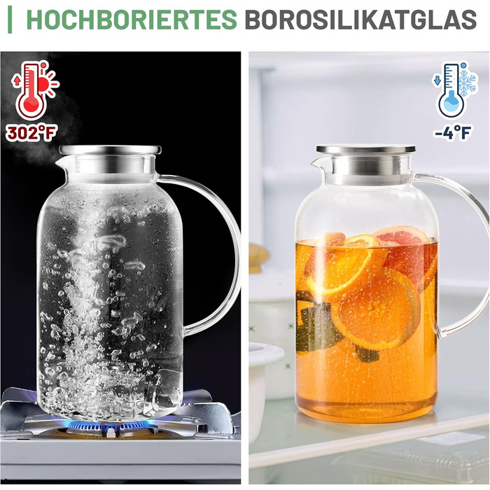 Стеклянный кувшин 2,5л SUSTEAS