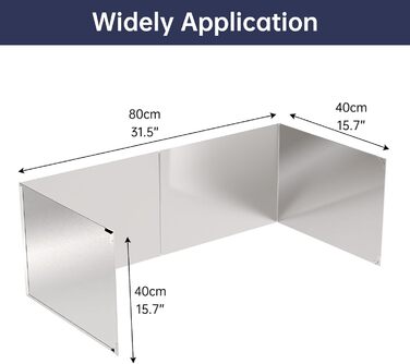 Защита от брызг жира для плиты 40 х 40 см Linone