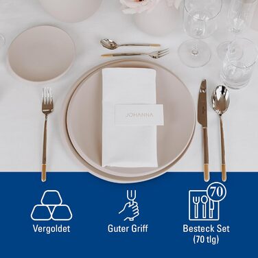 Набір столових приборів на 12 персон, 113 предметів, часткова позолота Ella Villeroy & Boch