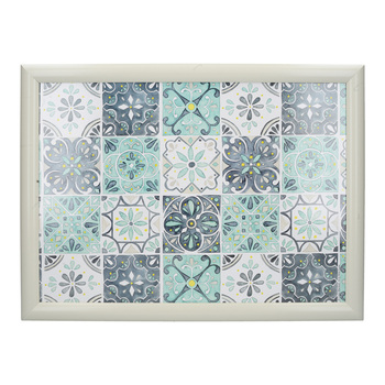 Поднос с подкладкой Kitchen Craft Green Tile, 44 x 34 см
