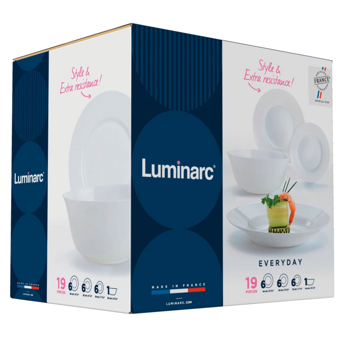 Сервиз столовый LUMINARC EVERYDAY, 19 предметов (6122524)