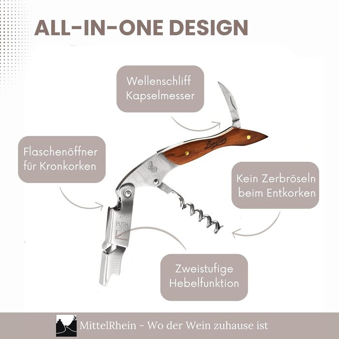 Професійний сомельє-ніж 3-в-1 LEONARDINO