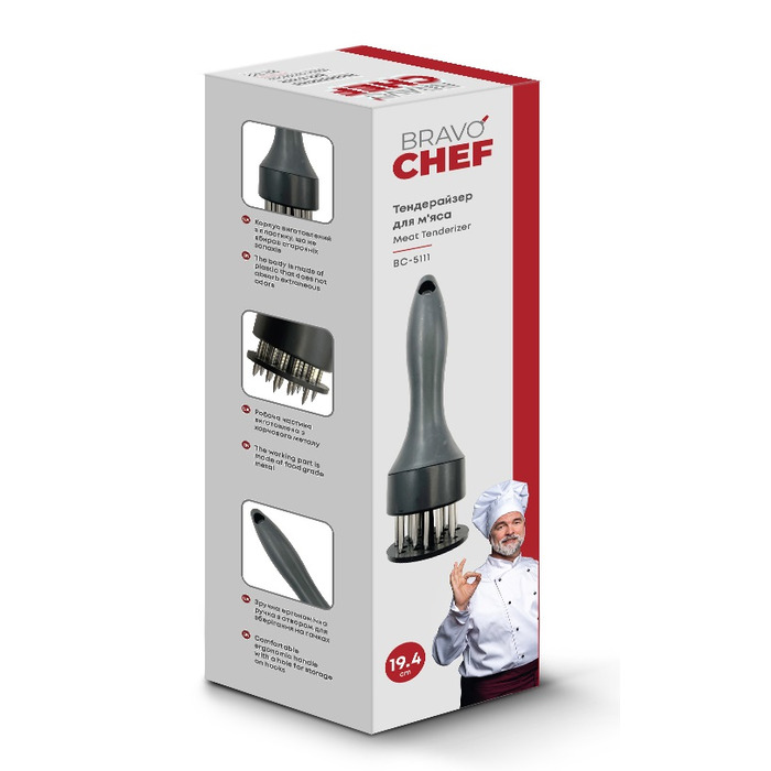 Тендерайзер для м’яса Bravo Chef (6937274)