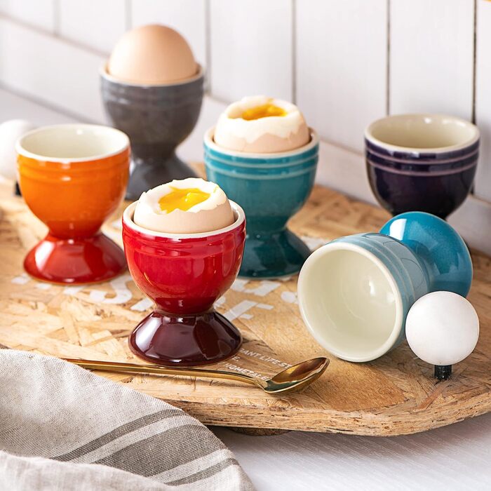 Набір порцелянових чашок для яєць 6 предметів UNICASA