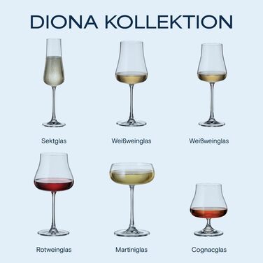 Набір з 6 келихів для білого вина 500 мл BOHEMIA CZECH REPUBLIC