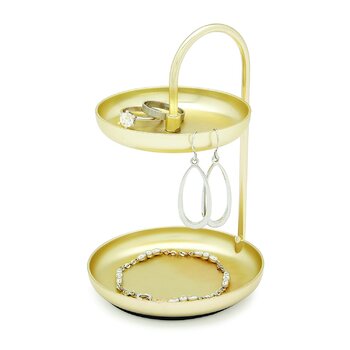 Тримач для ювелірних виробів 7,6x7,6x10,2 см золотий Poise Ring Holder Umbra