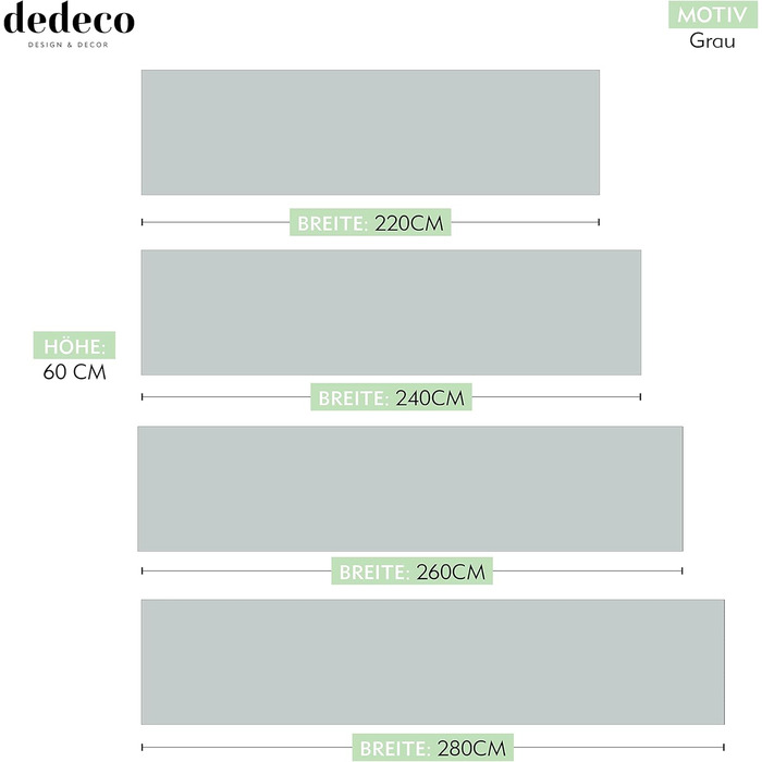 Брызкозащитный экран для кухонной стены 220 x 60 см dedeco