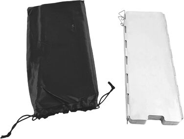 Складаний алюмінієвий вітрозахист для грилів та плит GARDINGER