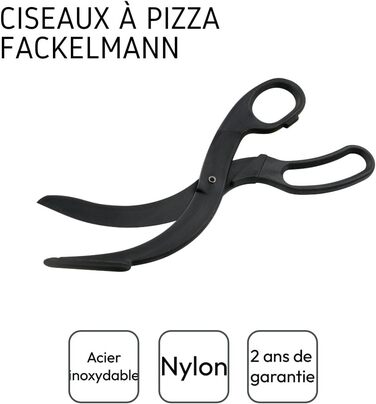 Ножиці для піци 25 см, чорні Fackelmann