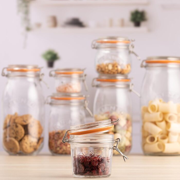Стеклянная банка 0,35 л с зажимом Kilner