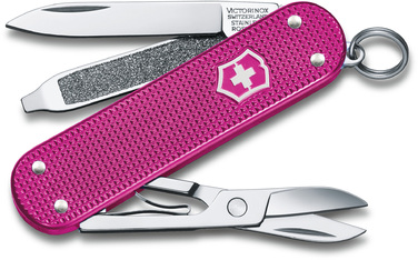 Нож швейцарский 5 функций, 58 мм, Victorinox Classic SD Alox Colors Flamingo Party