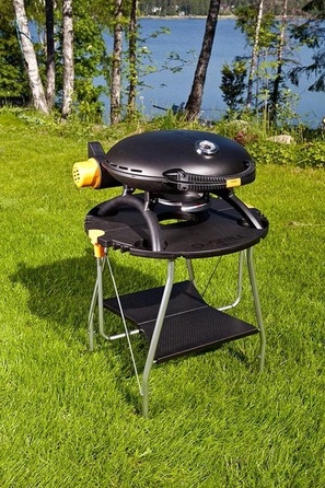 КОМПЛЕКТ Портативний переносний газовий гриль O-GRILL 600T, чорний + шланг в подарунок! Код: 011677