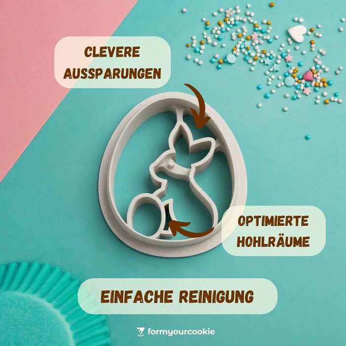 Набір формочок для печива на Великдень 3 шт formyourcookie