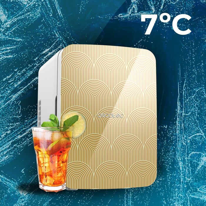 Міні-холодильник 10 л золотистий Bolero MiniCooling Bahamas Cecotec