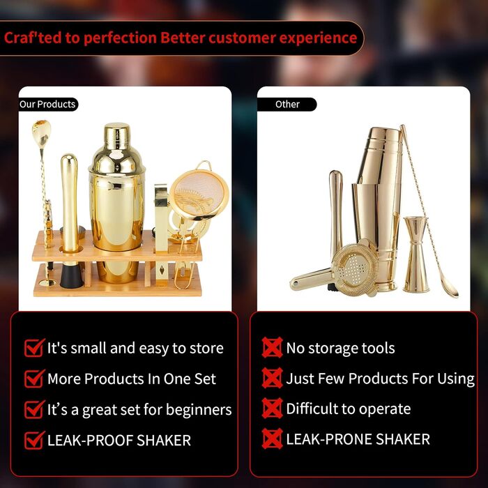 Професійний барний набір 11-в-1 OBALY