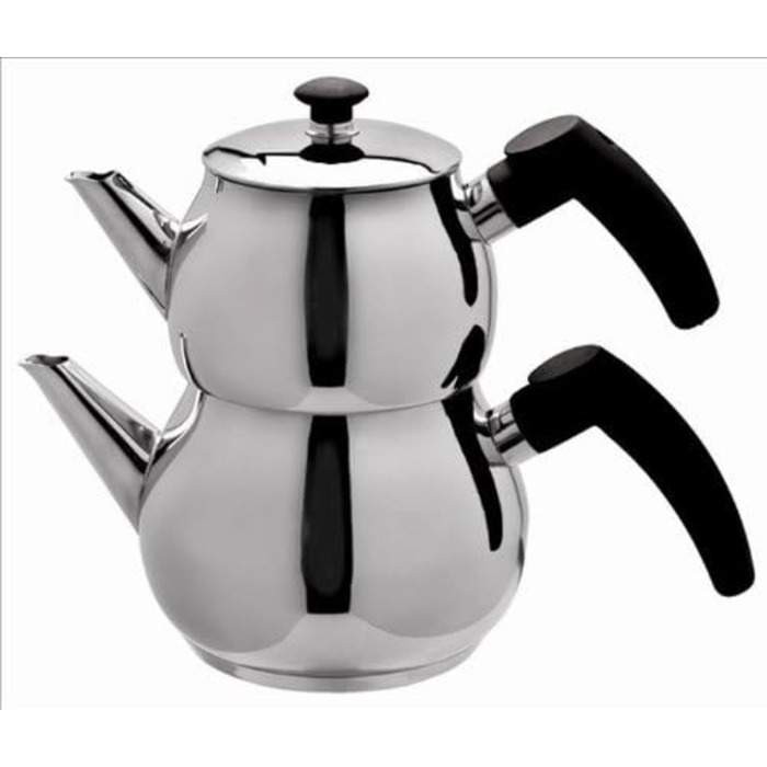 Подвійний чайник для приготування турецького чаю 1,25 л і 0,75 л, нержавіюча сталь Schillerbach