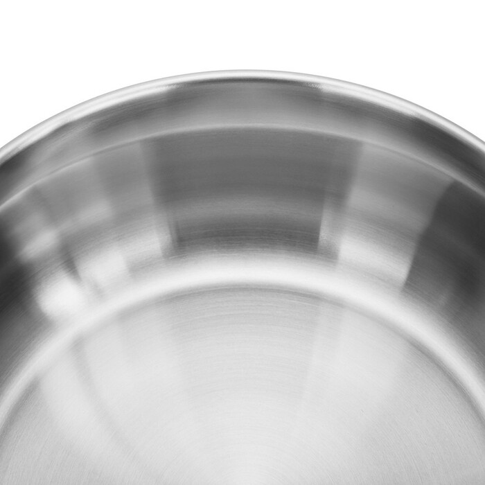 Ківш Fissman ABSOLUTE PRO 16x7,5 см / 1,5 л зі скляною кришкою нержавіюча сталь (5544)