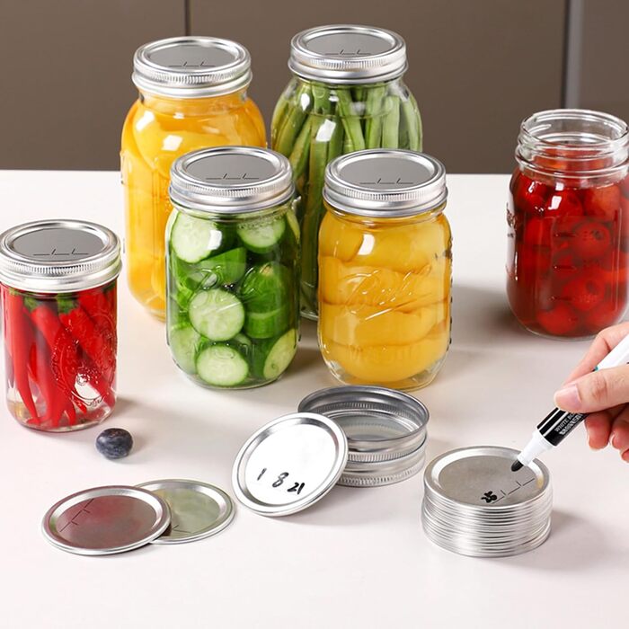 Кришки для банок Mason Jar 7 см, набір 200 предметів Liwankaqi