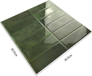 Самоклеюча плитка для кухонного фартуха 30,5 х 30,5 см 10 шт WoStick