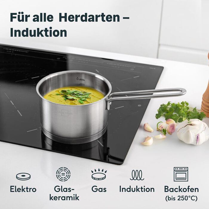 Сотейник 16 см, нержавіюча сталь Silberthal