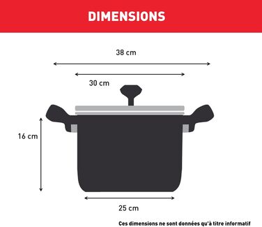 Кастрюля 8 л из нержавеющей стали со стеклянной крышкой 28 см Intuition Tefal
