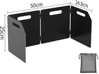 Вітрозахисний екран для кемпінгу 50 х 24,8 х 25 см YUANGANG