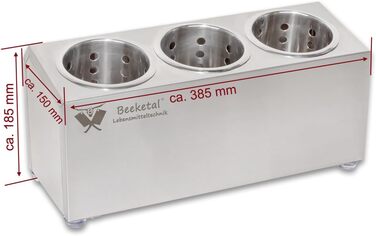 Профессиональный контейнер для столовых приборов, 3 держателя, BBK-3 Beeketal