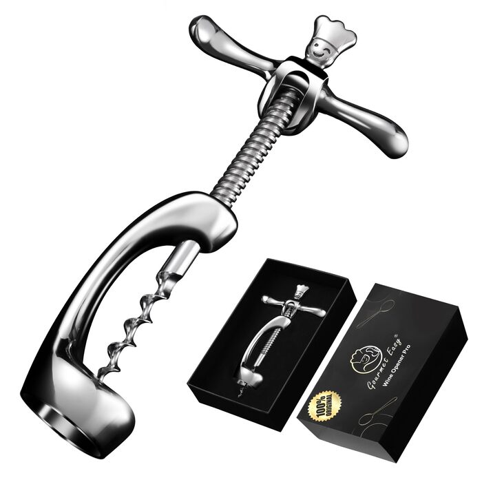 Відкривач для вина з нержавіючої сталі 16,5 х 9,2 см Gourmet Easy